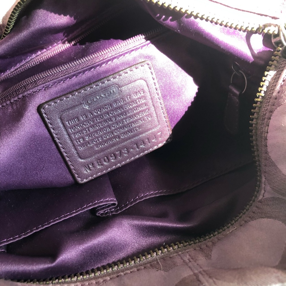 💥Last Chance💥 Coach - Brooke Purple Signature C - Picture 7 of 8